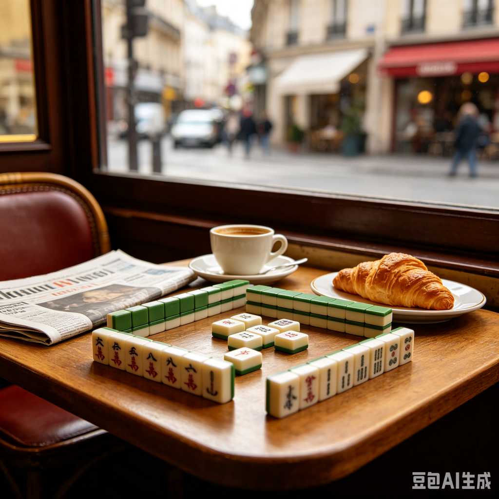 retro vintage mahjong set