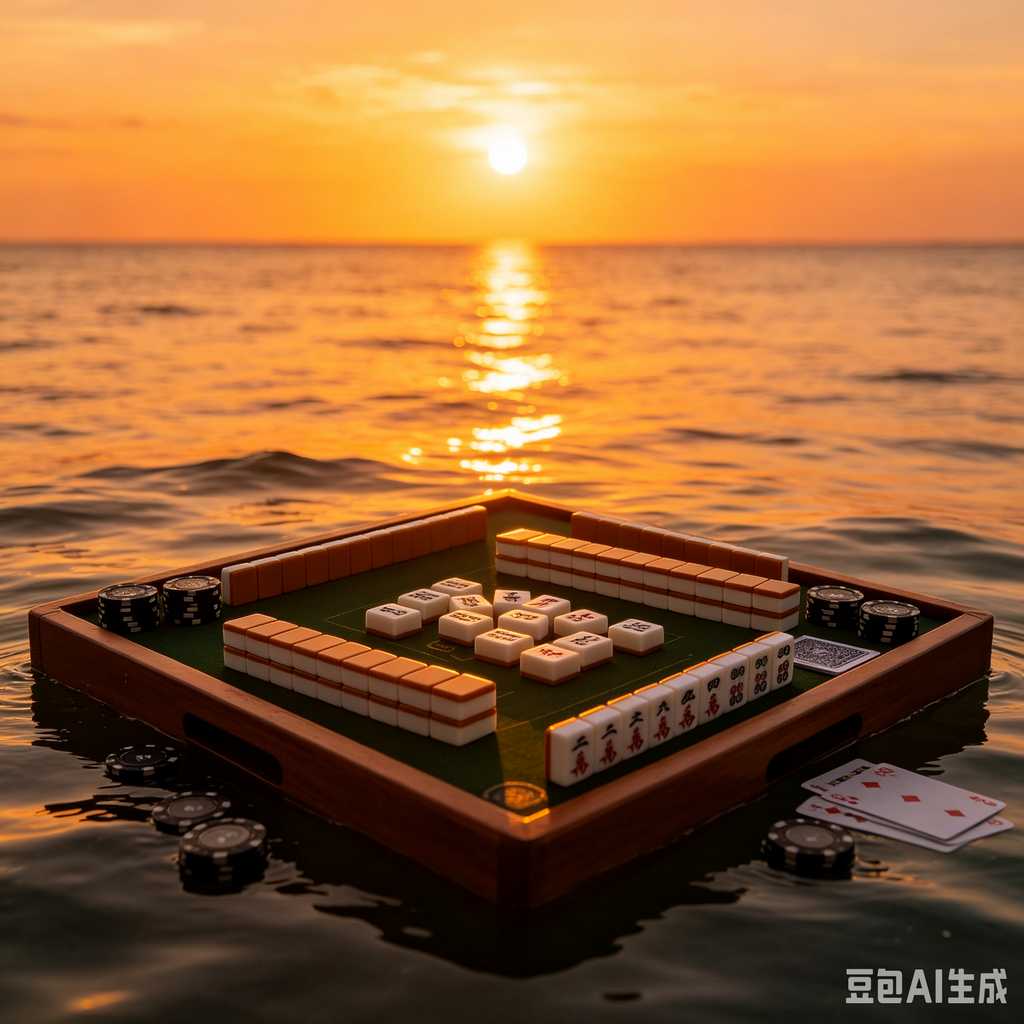 printed logo mahjong set